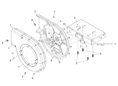 Frame Assembly Diagram and Parts List for CS45M4 (24A-45M4700)(2017) Yard Machines Chipper Shredder